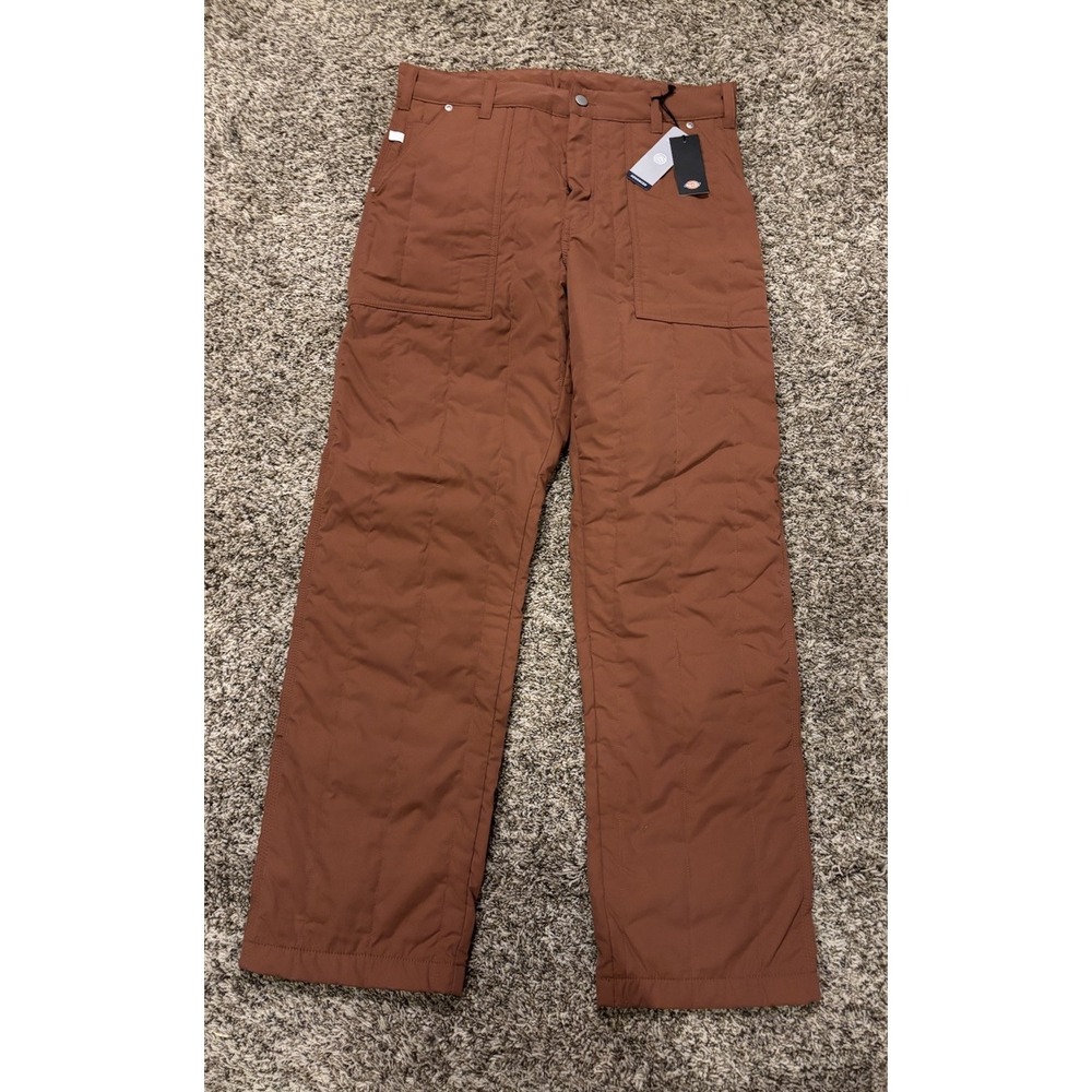 NWT Dickies Advanced 3M Thinsulate Work Pants Rust Brown Men’s Size 34/32